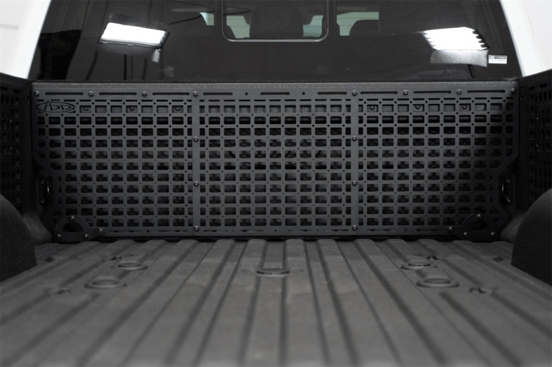 Ford Super Duty Molle Panels - Rear - Addictive Desert Designs - Hammer Black Powder Coat Finish - Black - `23-`27
